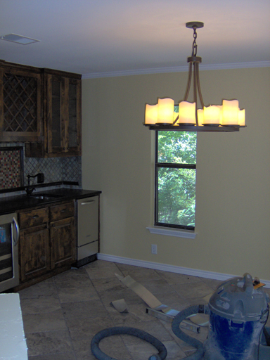 Dining room before color washing