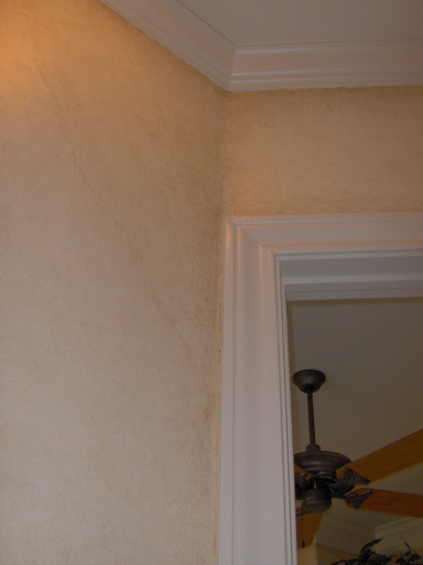 Plaster with aged faux finish detail