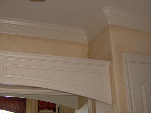 Plaster with aged faux finish details in Master Bath
