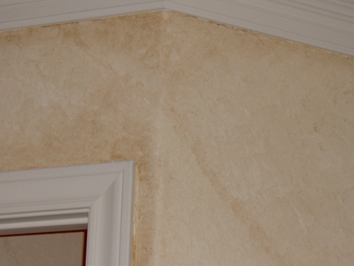 Plaster with aged faux finish detail