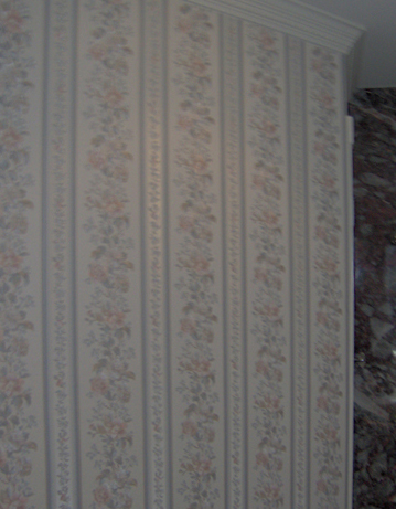 Master Bath before Venetian Plaster faux finish.